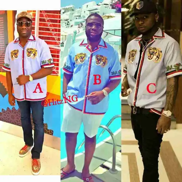 Davido Vs Hushpuppi Vs Mompha: Who Rocked The Gucci Shirt Best?